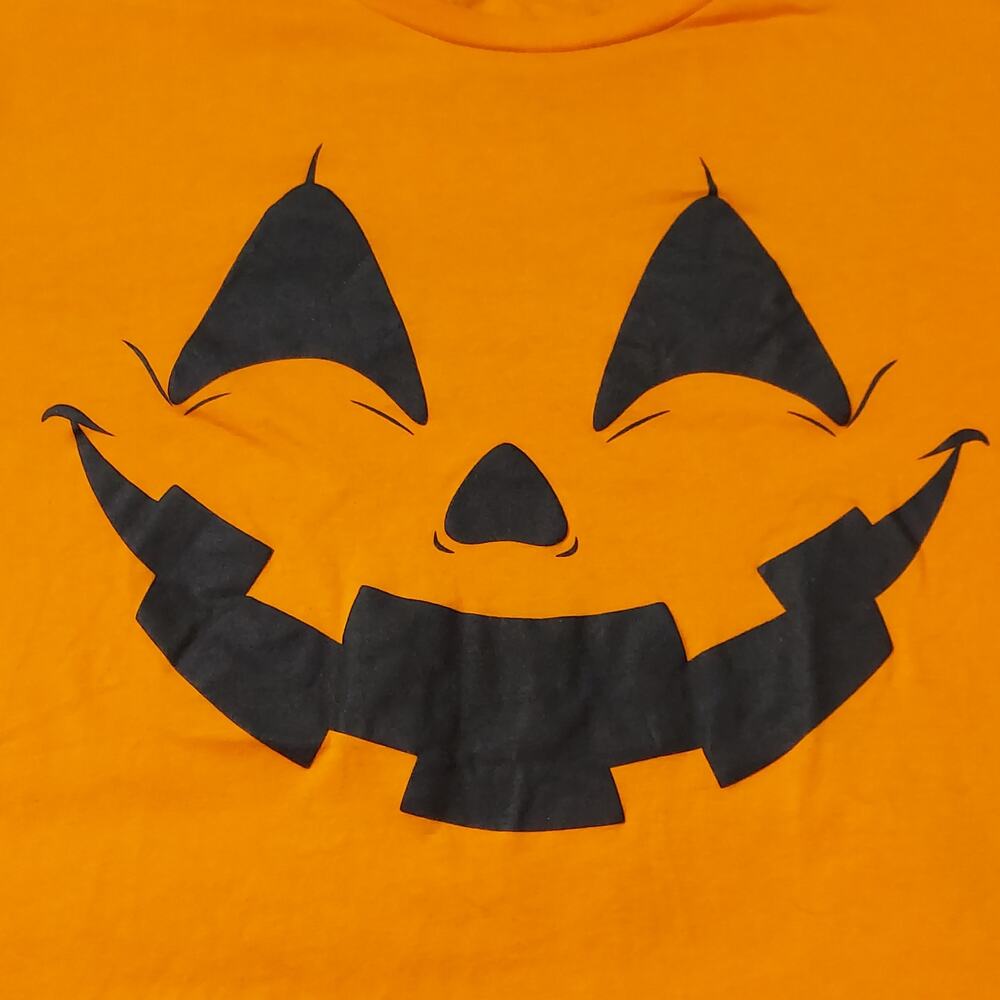 Pumpkin Shirt Mens XL Mad Engine Halloween Jack-O-Latern Orange